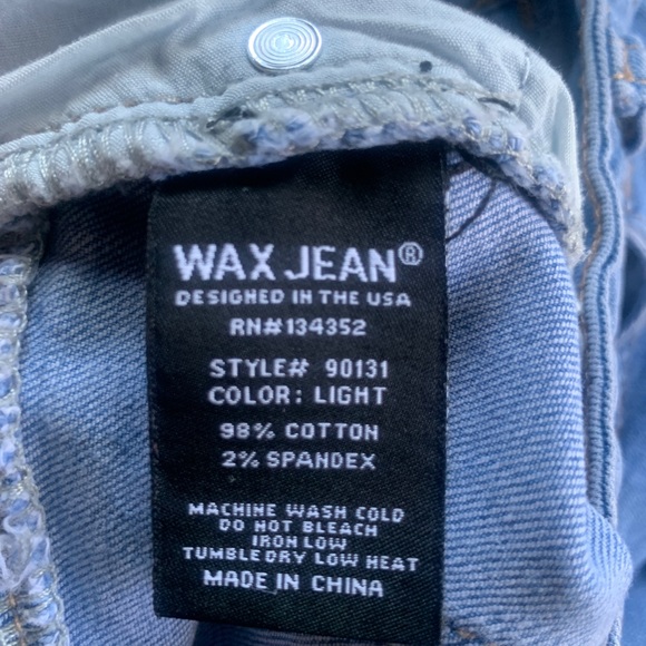 Wax Jeans distressed SMALL mini jean skirt - Picture 5 of 5